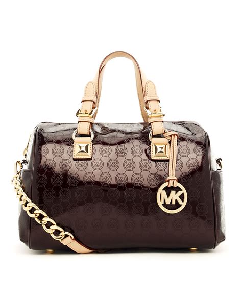 michael kors grayson satchel bag brown|Michael Kors maple small satchel.